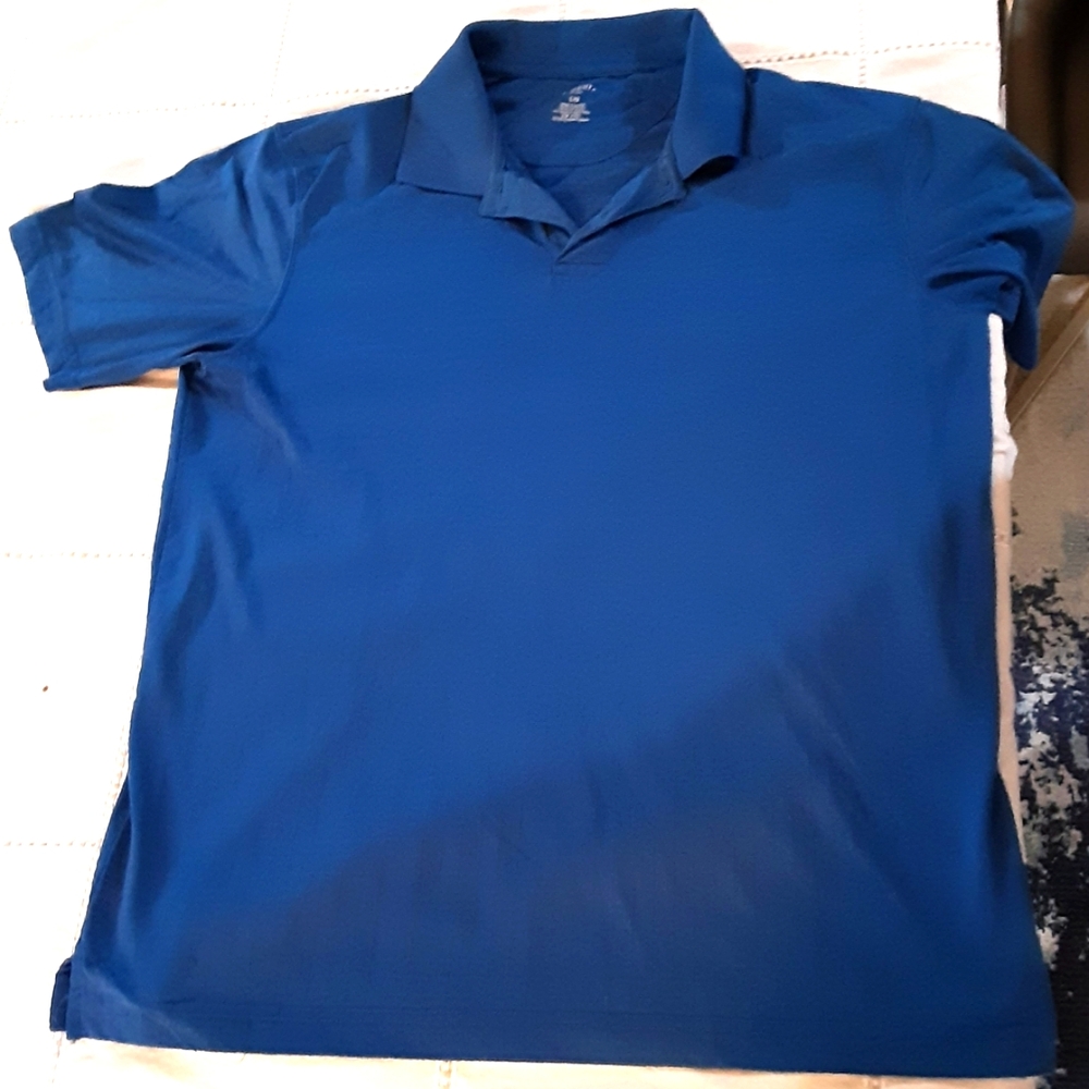 Haggar Teal Blue Polo / Golf / Tennis Shirt EUC
